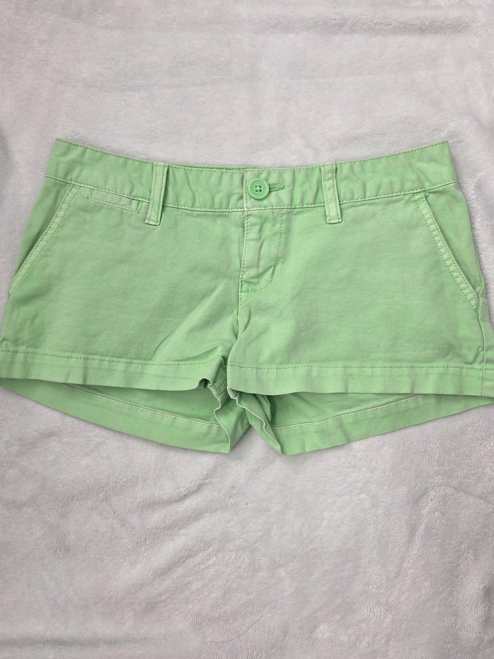Mossimo Utility Chino Low Rise Micro Shorts Lime Green Y2K Retro Indie Sleaze 1